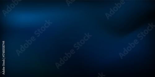 Dark blue degradation of view from deep sea, abstract background simple