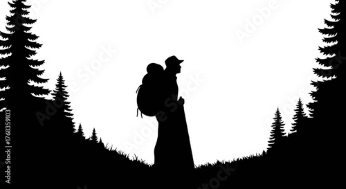 solo spirit adventurous journey begins amidst natures silent grandeur