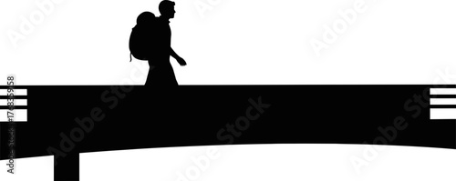 unseen horizons call, a solitary spirits purposeful journey ahead