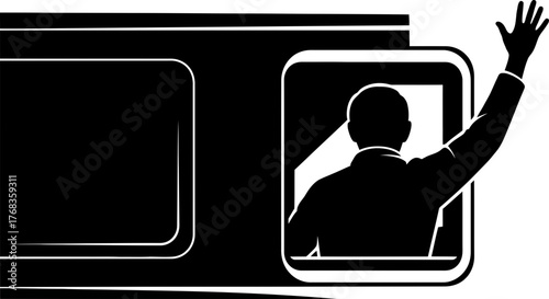 journeys embrace a solitary wave signals heartfelt departure onward