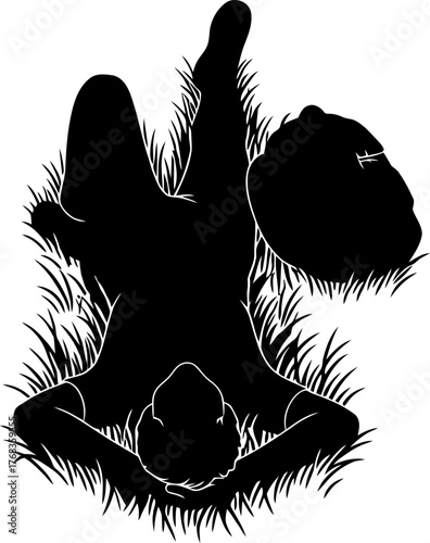 outdoor solitude a moment of tranquil reflection beneath open skies