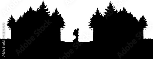 beyond the trees, adventure unfolds a solitary wanderers compelling narrative