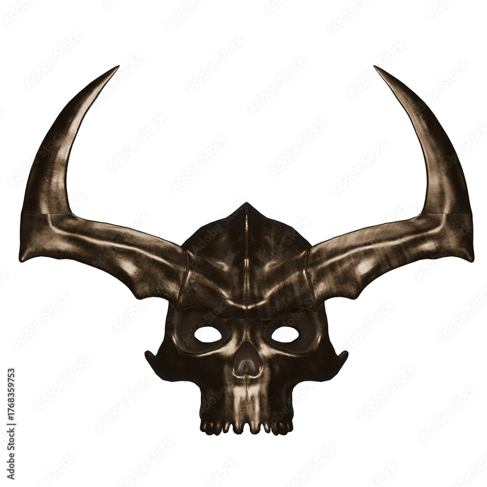 Fototapeta premium Demon gold mask