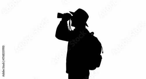 visionary scout gazes forward, seeking inspiration, discovering tomorrows endless possibilities