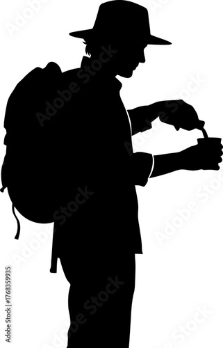 journeys pause explorer nourishes spirit, preparing for natures grand expanse