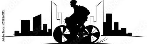 urban cyclists journey freedom and movement in the cityscape