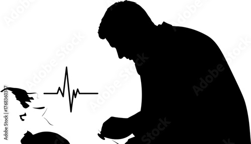 healthcares silent guardian doctor deeply listens, protecting every precious beat