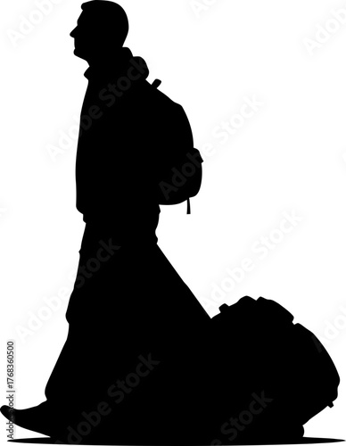 future unfolds a lone figure moves forward, journeying to destiny