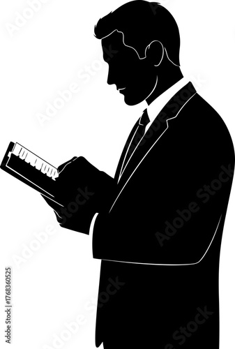 classic calculations a businessman mastering traditional finance with modern insight