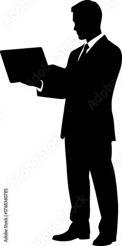 shadowed leader mastering global metrics, guiding future business direction