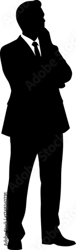 solitary strategist deep concentration, seeking solutions for business evolution