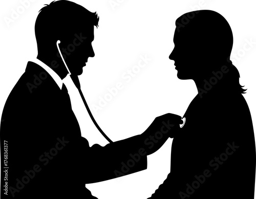 caring hands listen closely crucial health examination for patient wellbeing