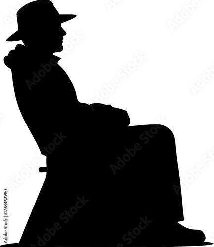 seasoned soul patiently watches life unfold, finding peace within