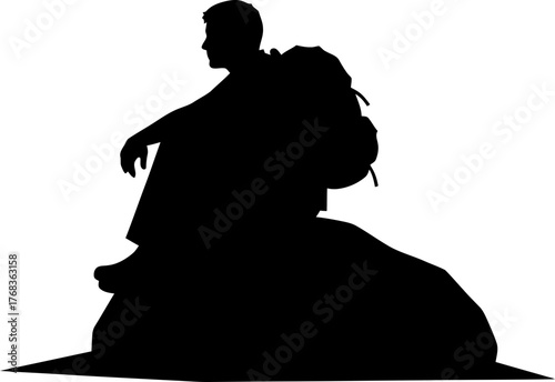 journeys zenith a lone figure finds peace, purpose, and profound perspective