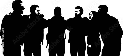 shared elation diverse friends celebrate lifes moments with pure joy