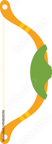 Classic wooden bow and arrow for archery, hunting, and target practice