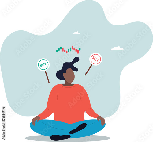 Buy or sell in stock market and crypto currency trading, investment decision, wealth management or financial.about a man and his life.