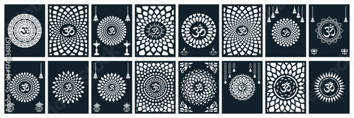 CNC Laser Cut Hindu Decorative Panel Collection