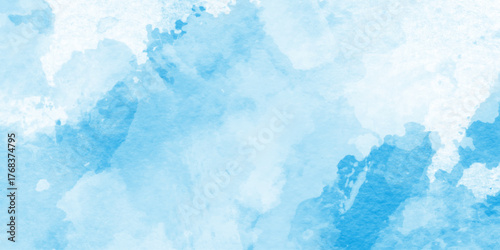 soft texture blue watercolor wash element, turquoise color handmade illustration, blue water splash isolated, contemporary artistic backdrop abstract blue watercolor background texture, 