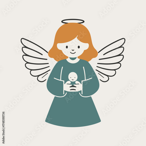 Tiny baby footprints, heart ribbon, caregiver hands, preemie support, awareness icons and solid color vector collection for World Prematurity Day