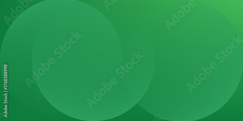 Soft Green Abstract Background with Transparent Overlapping Circles
