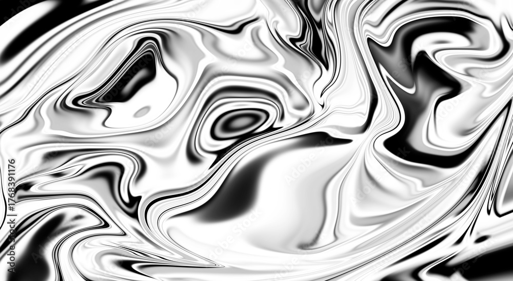 Obraz premium Black and white illustration texture backdrop liquid background Gradient Color Blur Abstract 