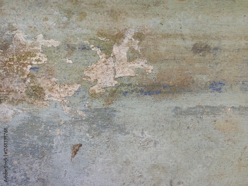 Abstract Multicolored Peeling Paint Wall Background Texture