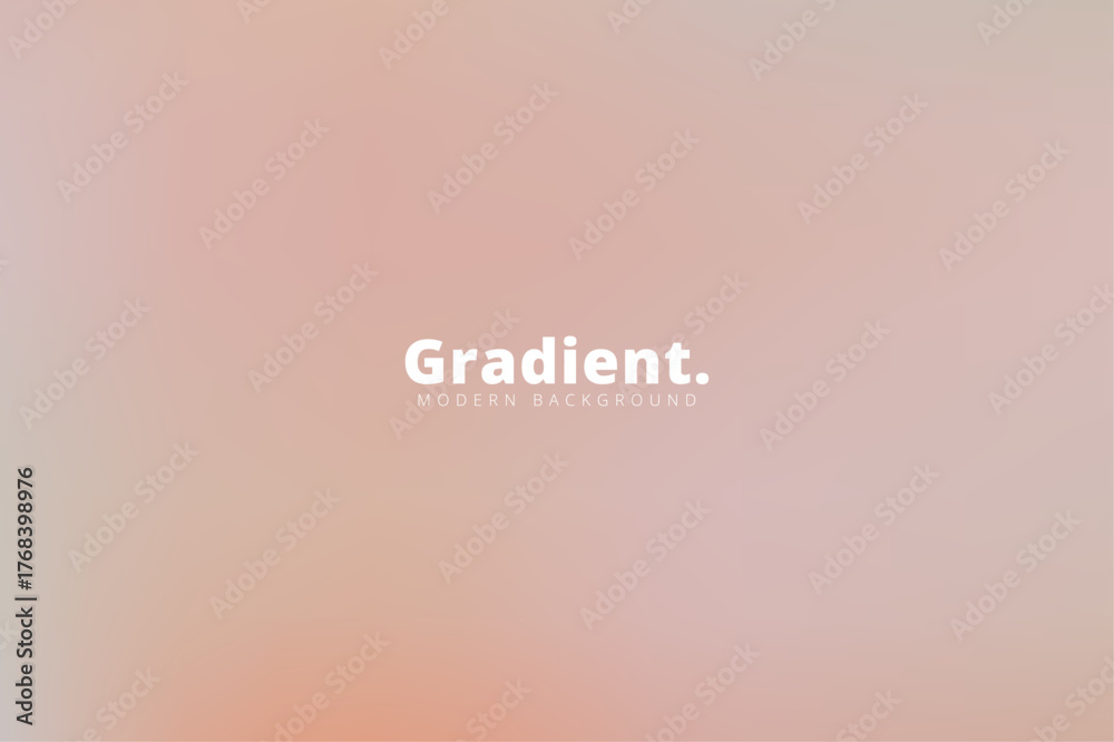 Obraz premium A delicate, soft pink and peach gradient background with the word gradient in white text, providing a gentle and inviting atmosphere for artistic and design endeavors