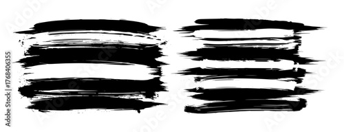 Grunge brush stroke set, perfect for adding texture and depth to your designs