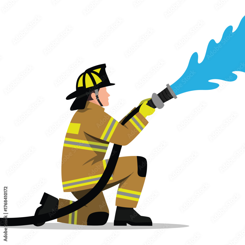 Obraz premium Fire Safety Vector Illustration.