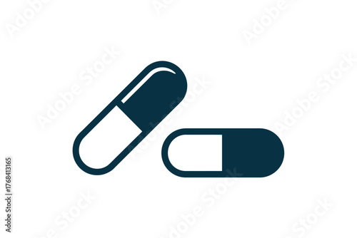 Two capsule pills are shown against a white background.