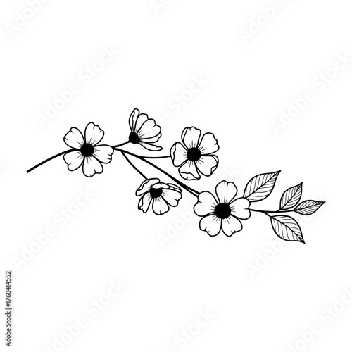 vector illustration of a flower