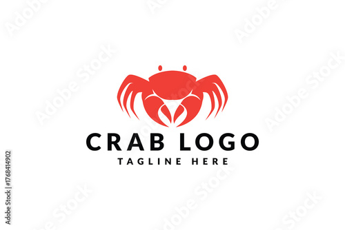 crab logo design. logo icon vector illustration