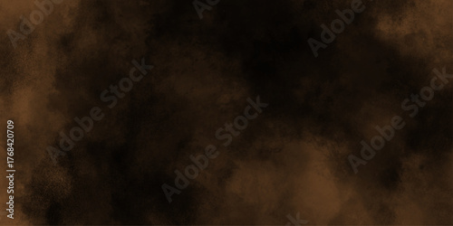 spectacular abstract brown smoke isolated color brown background .Black and brown smoke aquarelle smudge illustration smooth grungy smokey . Abstract Painted Illustration. Brush stroked painting.