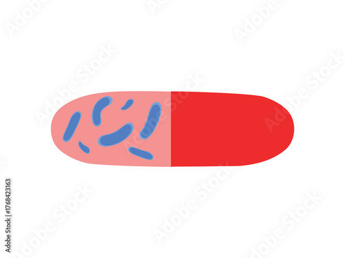 Lactobacillus Bacteria Illustration
