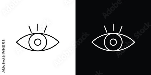 Visible icon editable vector stroke for web designs