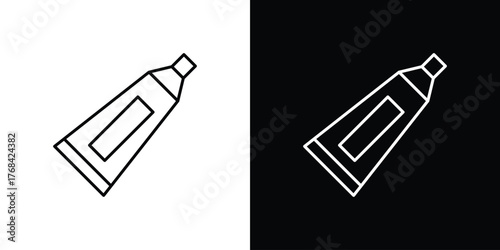 Toothpaste tube icon editable vector stroke for web designs