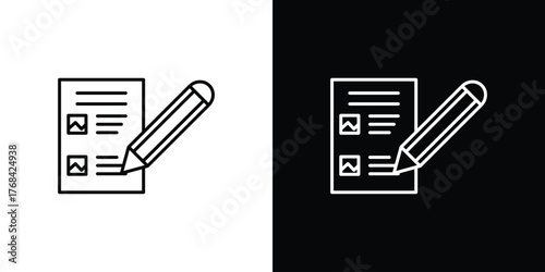 Storyboard icon editable vector stroke for web designs