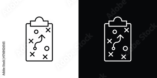 Planning icon editable vector stroke for web designs