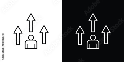 Personal development icon editable vector stroke for web designs