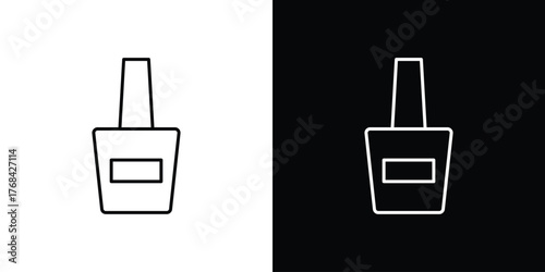 Nail polish icon editable vector stroke for web designs