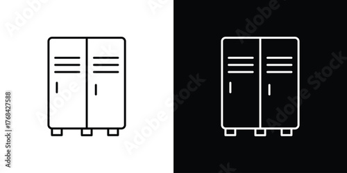 Bild auf Leinwand Locker icon editable vector stroke for web designs