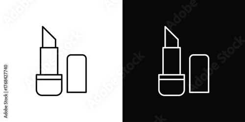 Lip balm icon editable vector stroke for web designs