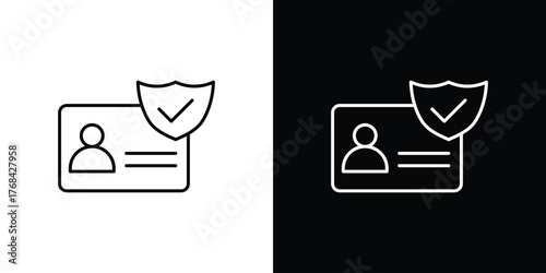 KYC icon editable vector stroke for web designs