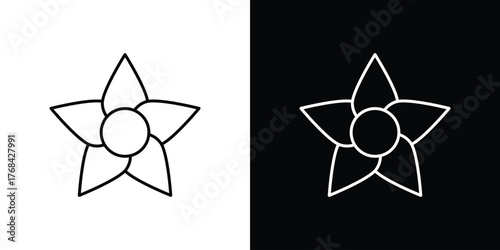 Jasmine icon editable vector stroke for web designs