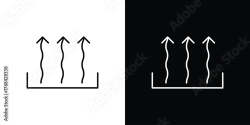 Heat icon editable vector stroke for web designs