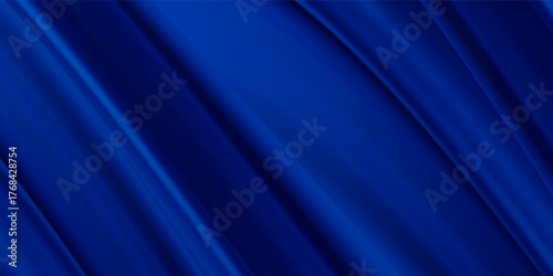 Abstract vector background luxury blue cloth or liquid wave or wavy folds of grunge silk texture satin velvet material, luxurious background or elegant wallpaper