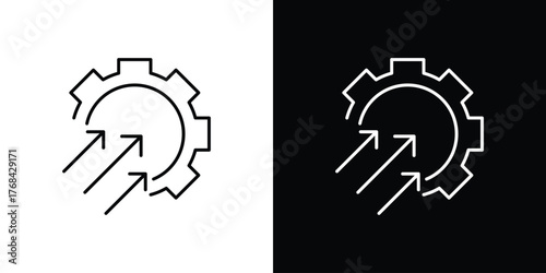 Efficiency icon editable vector stroke for web designs