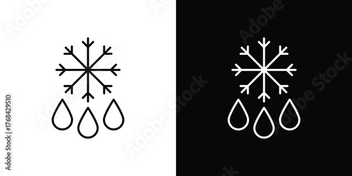 Defrost icon editable vector stroke for web designs