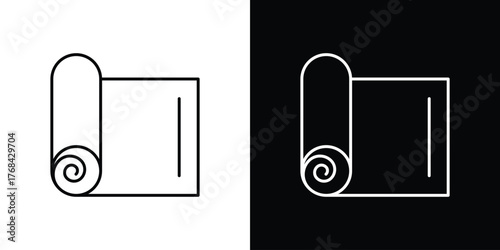 Construction film roll icon editable vector stroke for web designs